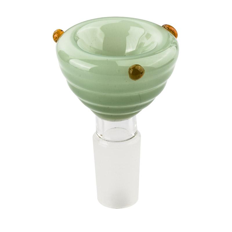 14mm Male Green Thick Glass Bong Bowl - PuffingBird CA