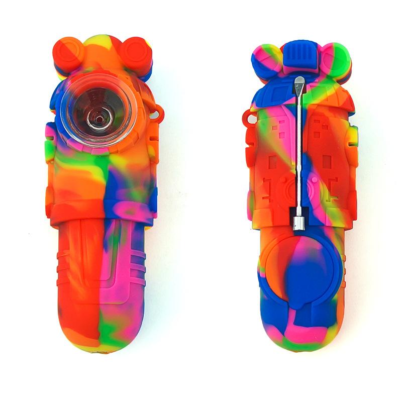 Camouflage Silicone Nectar Collector Pipe (Random Color) - PuffingBird CA