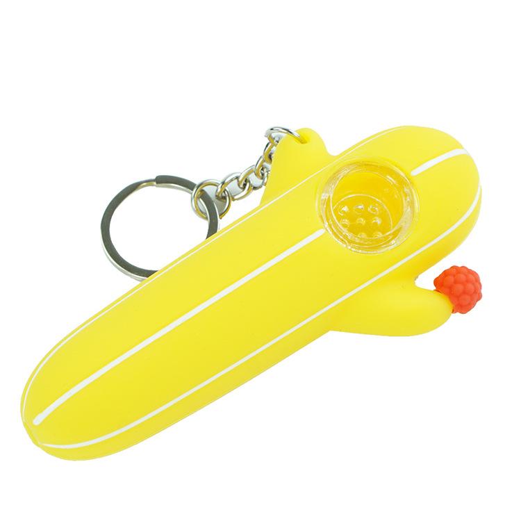Cactus Silicone Pipe w/ Key Chain - PuffingBird CA