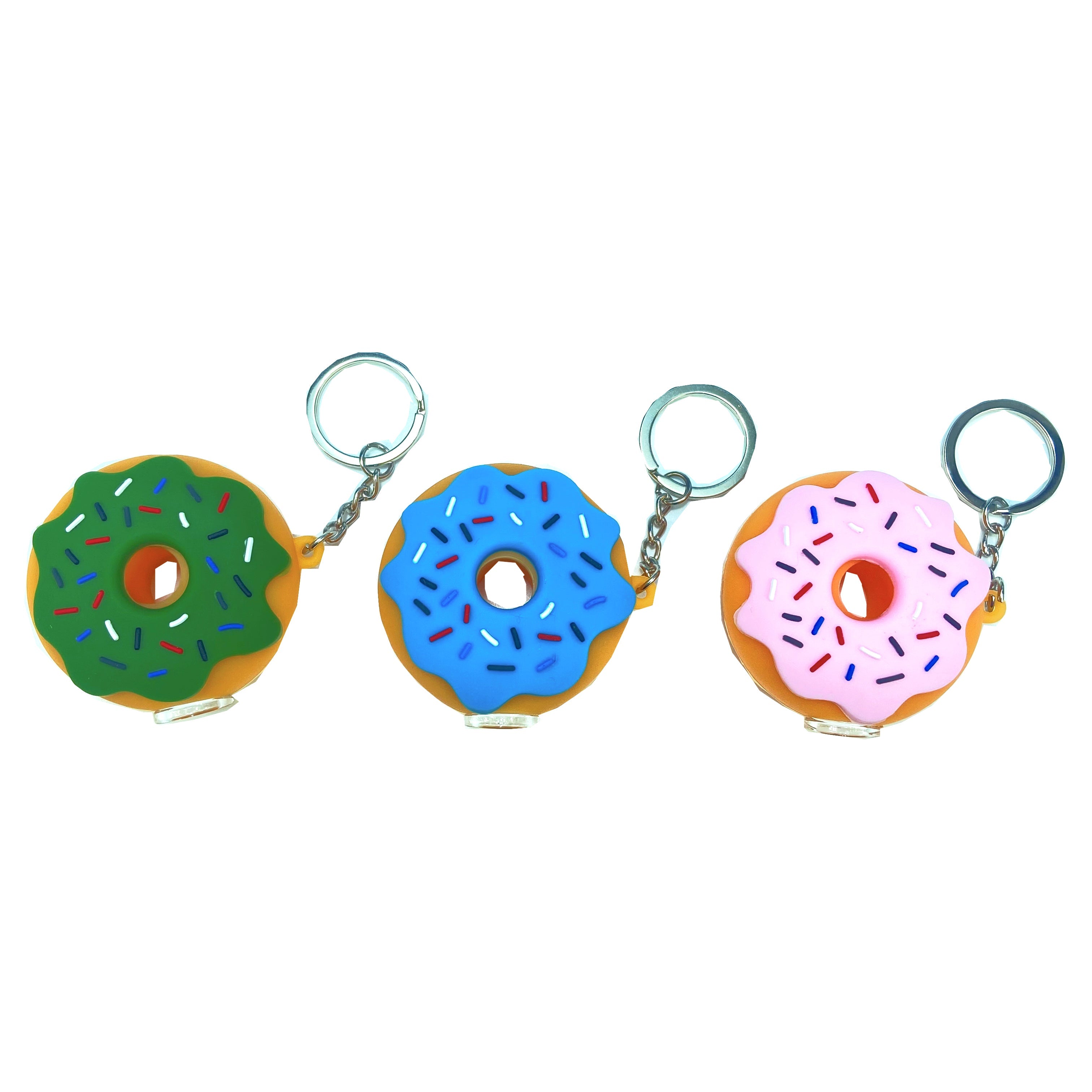 Silicone Keychain Donut Pipe (Random Color) - PuffingBird CA