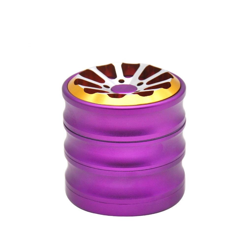 Wheel Aluminum Alloy Weed Grinder 4 Layer - PuffingBird CA