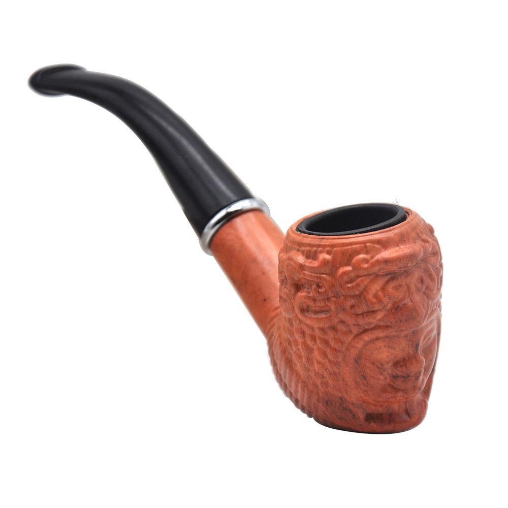 Classic Engraved Wooden Pipe - PuffingBird CA