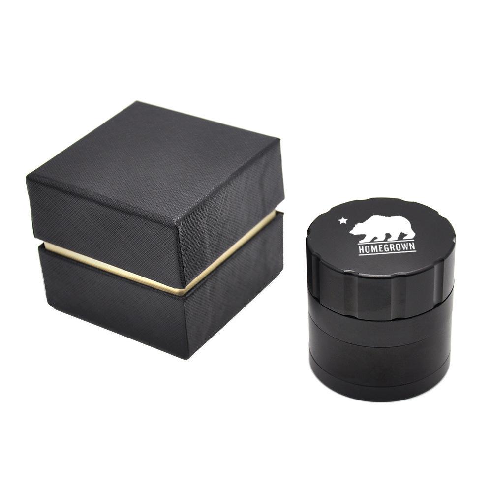 Polar Bear Aluminum Alloy Herb Grinder 4 Layer - PuffingBird CA