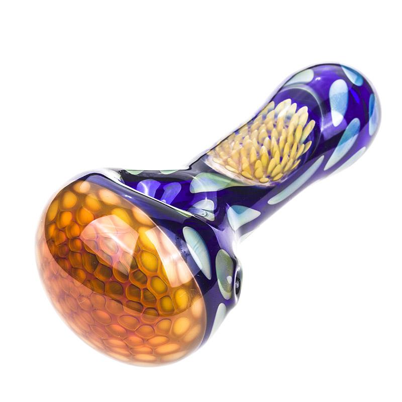 Spotted Honeycomb Glass Pipe - PuffingBird CA