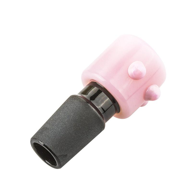 18mm Male Pink Glass Bong Bowl - PuffingBird CA