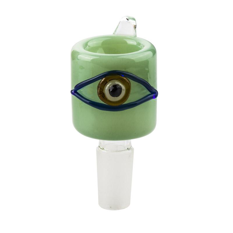 14mm Male Green Eye Bong Bowl - PuffingBird CA