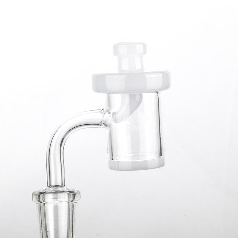 White Disc Glass Carb Cap - PuffingBird CA