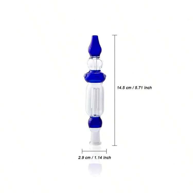 10mm Glass Dab Straw Zipper Pouch Packaging - PuffingBird CA