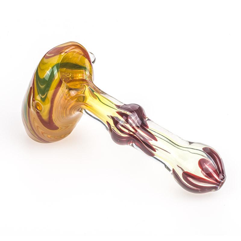 Swirl Fumed Glass Hammer Bubbler - PuffingBird CA