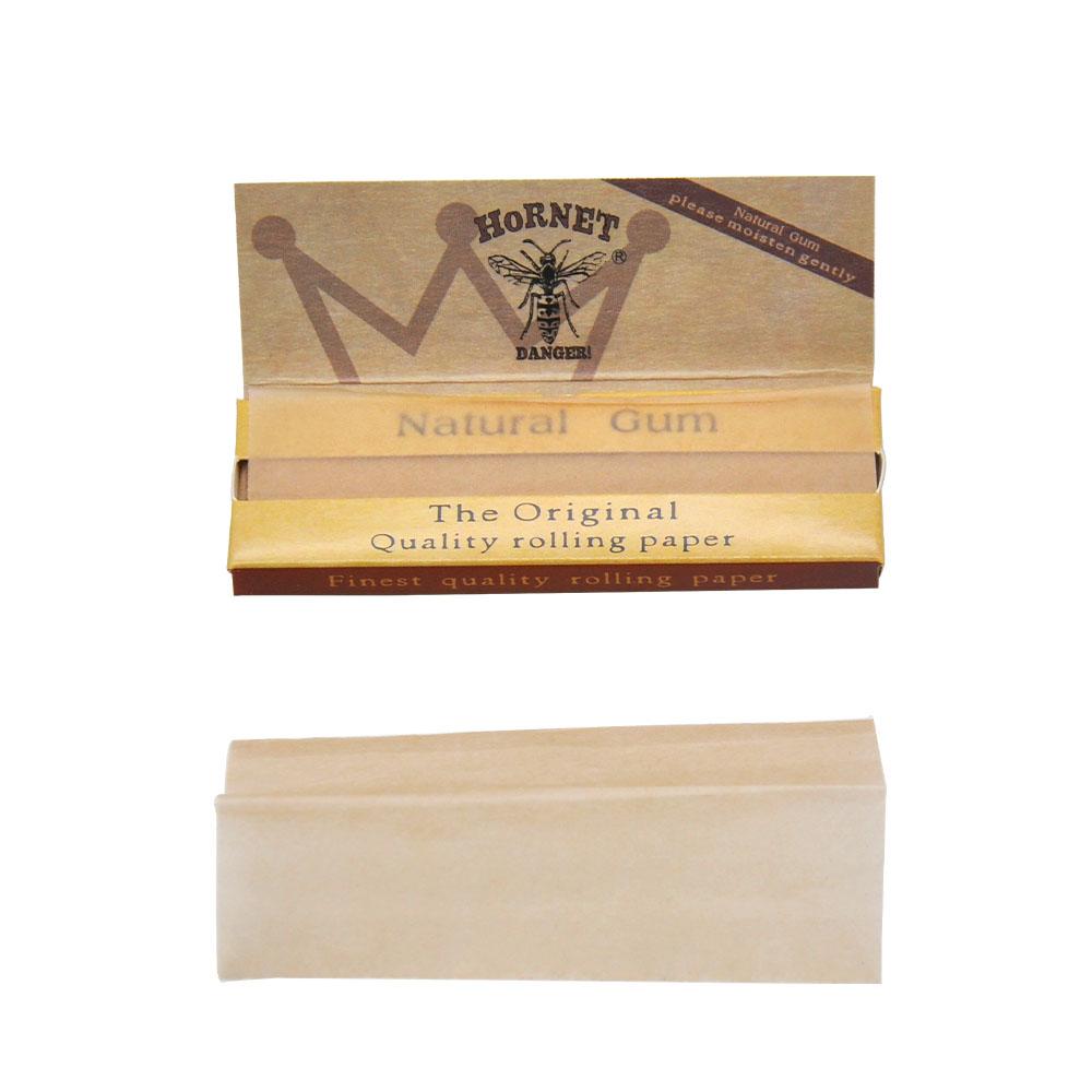 Hornet Brown Slim Organic Hemp Rolling Paper 5 Booklets - PuffingBird CA
