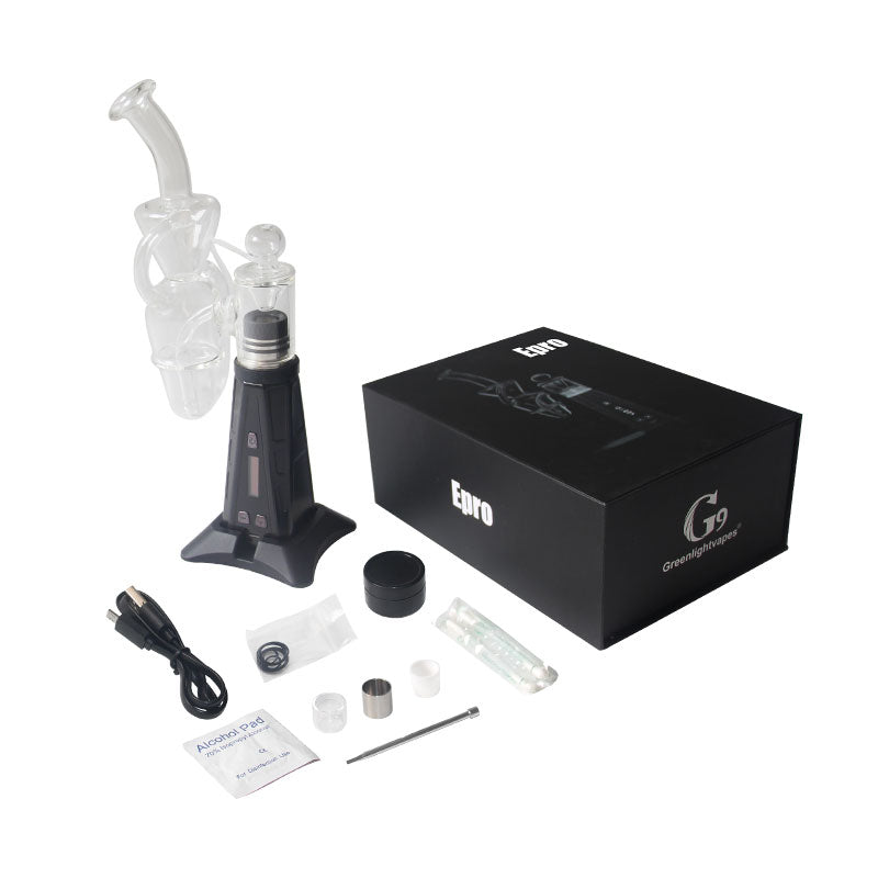 G9 Portable Enail Dab rig w/ Glass Bubbler - PuffingBird CA