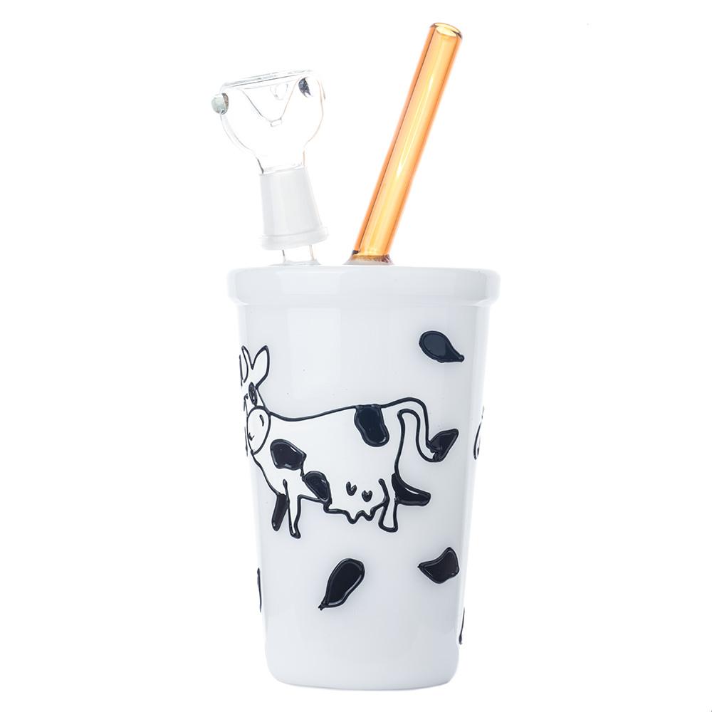Milk Cup Theme Glass Bong - PuffingBird CA