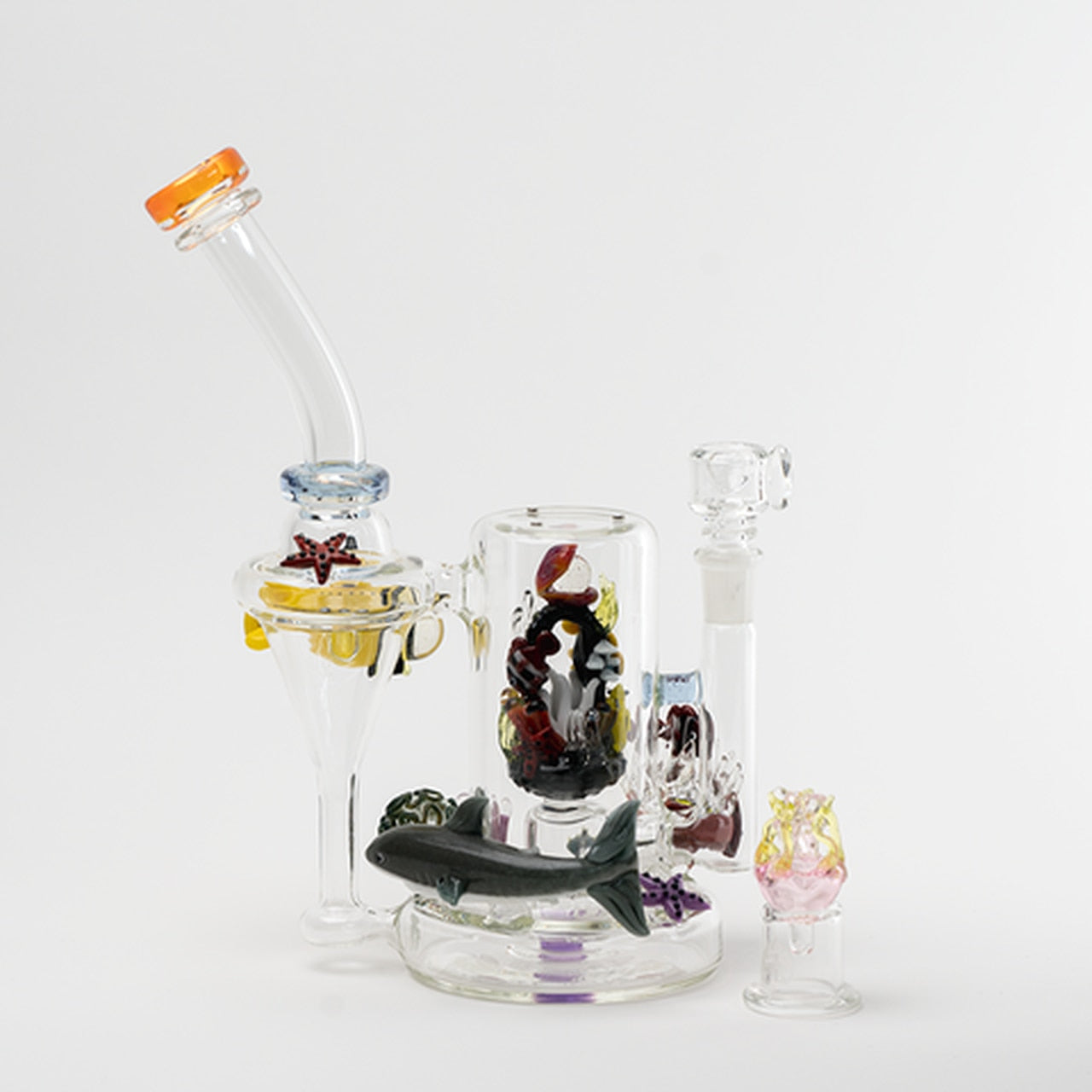 Empire Glassworks - Recycler Illuminora Aquatics w/ Self Illuminating Puck Attachment 2003 - PuffingBird CA
