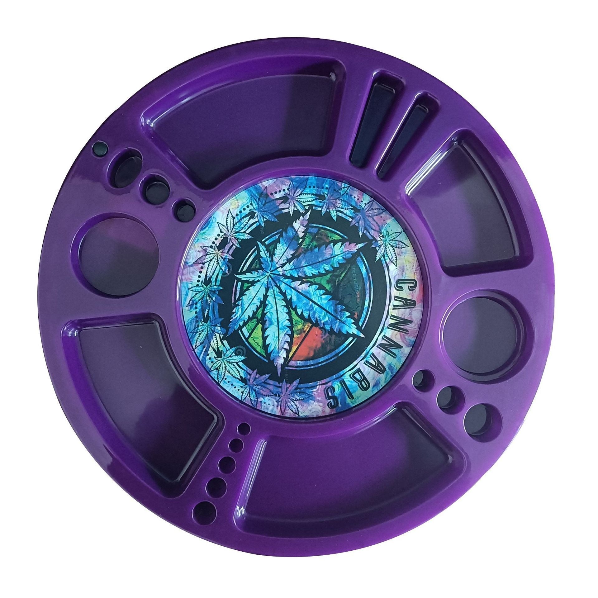 Flip LED Light Disc PP Rolling Tray - PuffingBird CA