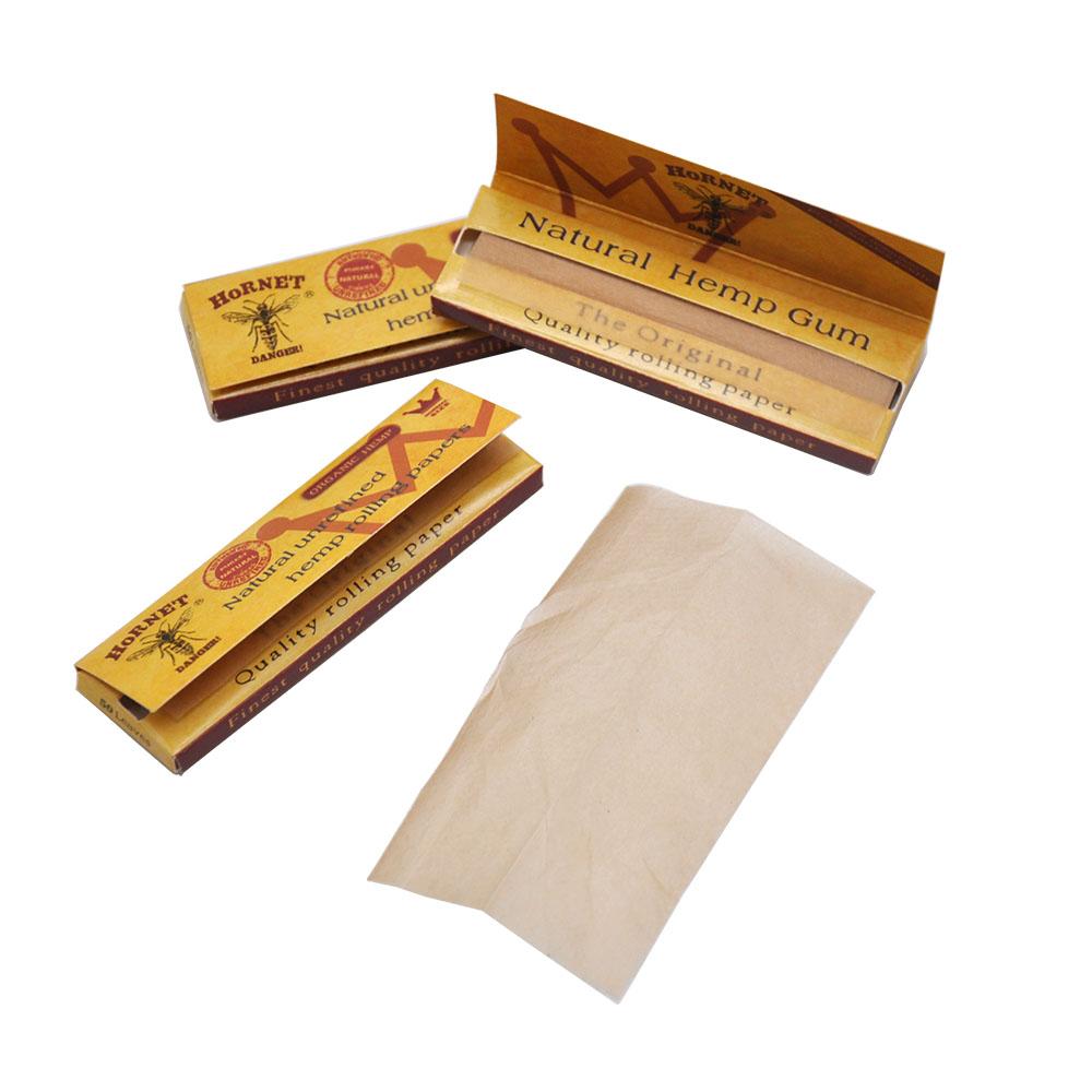 Hornet Brown Organic Hemp Rolling Paper 5 Booklets - PuffingBird CA