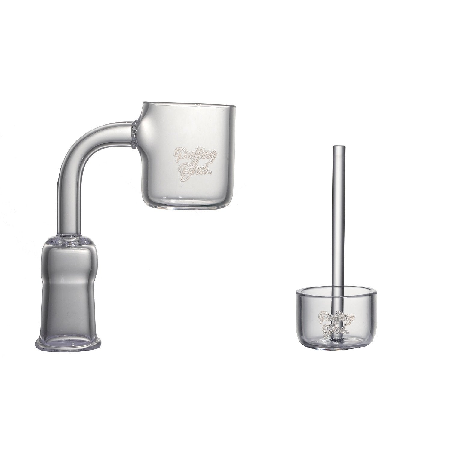 Puffing Birdâ„?Flat Top Quartz Banger With Straight Handle Quartz Carb Cap Set - PuffingBird CA