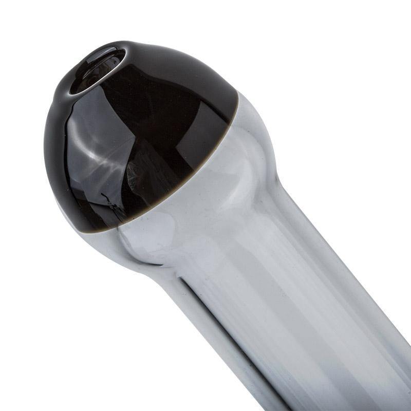 Black Glycerin Freezable Coil Glass Hand Pipe - PuffingBird CA