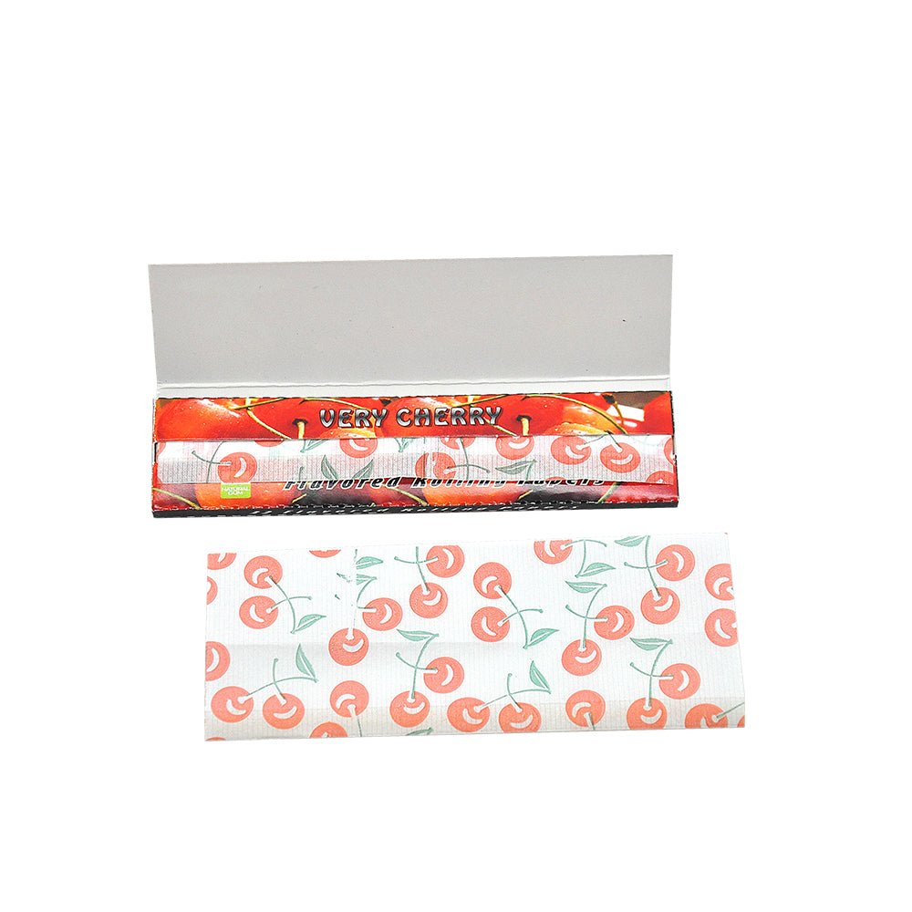 Hornet Kingsize Cherry Flavored Rolling Paper Box of 25 Booklets/800 sheets - PuffingBird CA