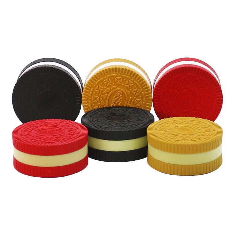 56mm Biodegradable Oreo-Shaped Grinder Random Color - PuffingBird CA