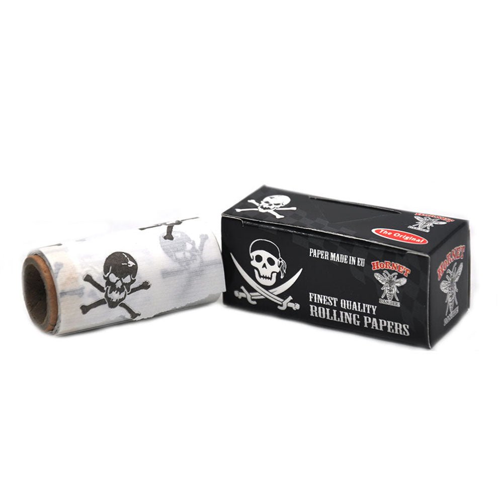 Hornet 5m Skull Pattern Rolling Paper Box of 24 Rolls - PuffingBird CA