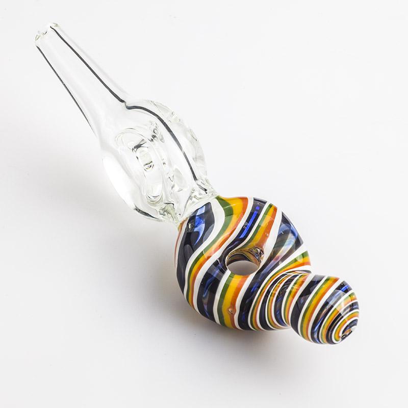 Colorful Swirl Pattern Glass Nectar Collector - PuffingBird CA