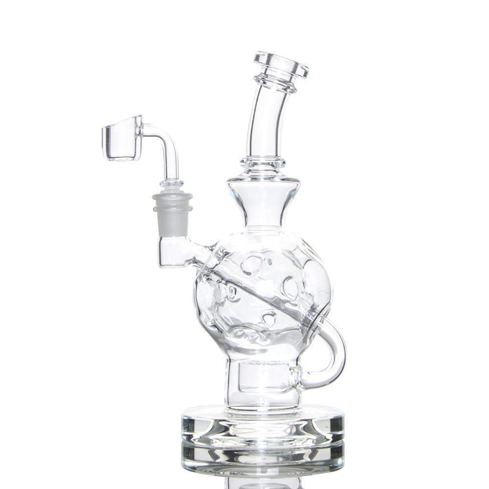 8 inch Ballsphere glass bong with Flower of Life Perc 14.5mm Joint - PuffingBird CA