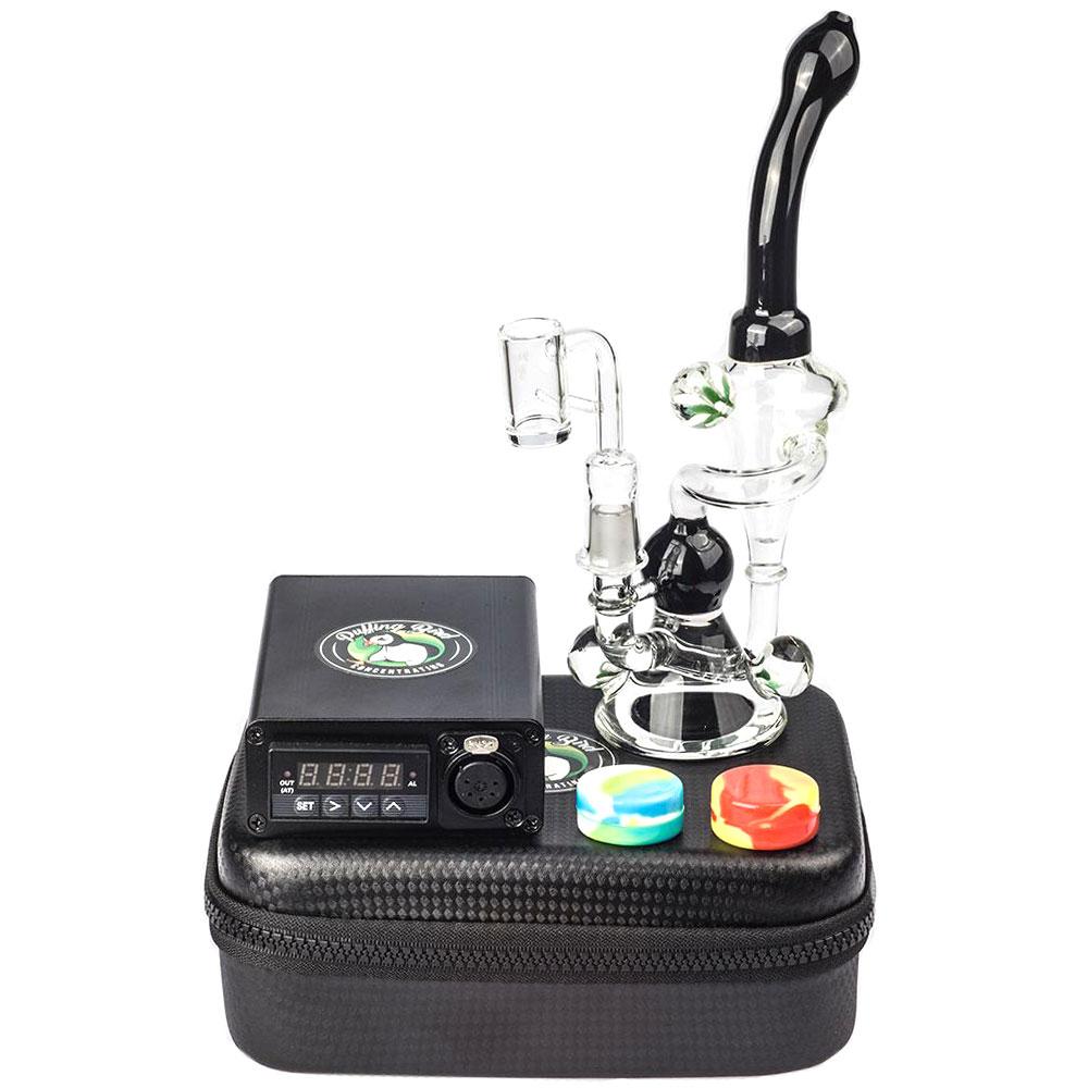 Quartz Enail W/ Flower Pendant Recycler Dab Rig Bundle - PuffingBird CA