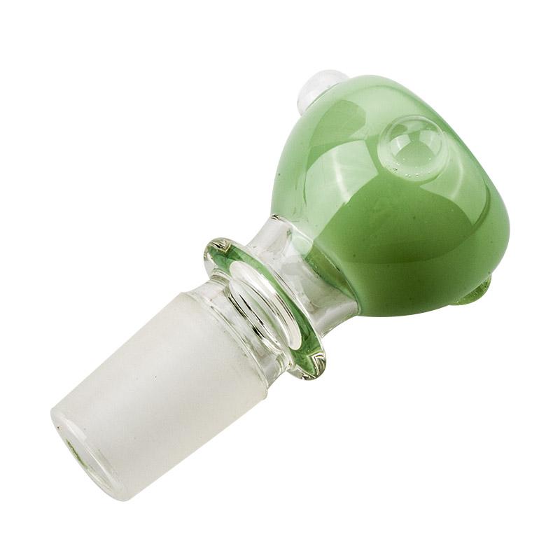 18mm Male Mint Green Glass Bong Bowl - PuffingBird CA