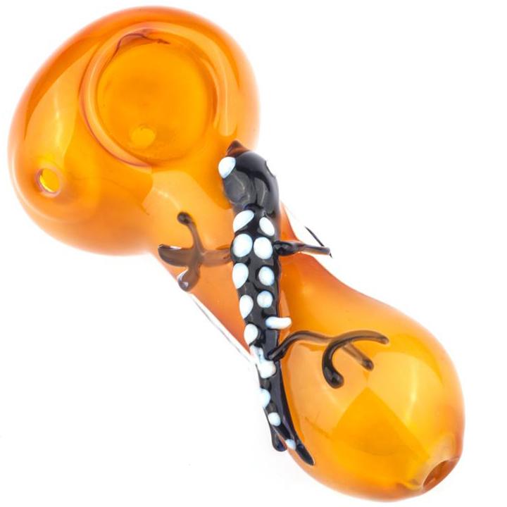 Gecko Themed Heady Spoon Pipe - PuffingBird CA
