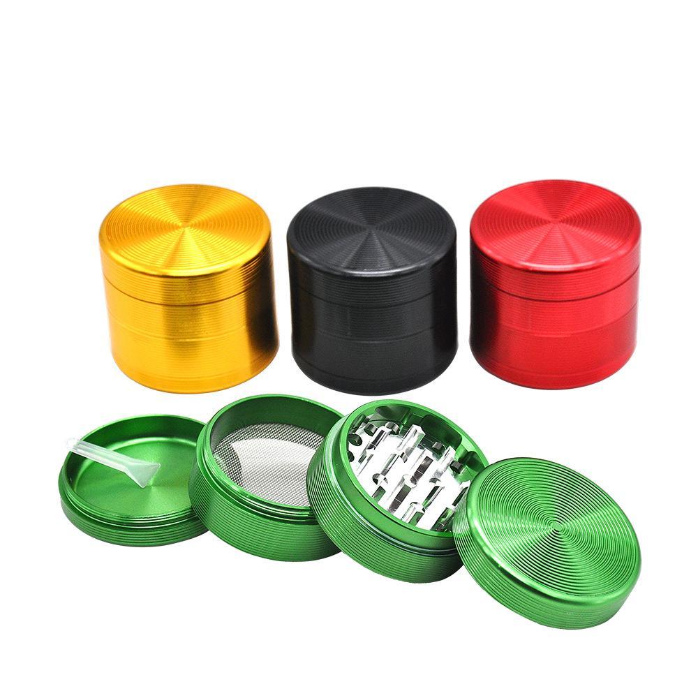 56mm 4 Layer Aluminium Alloy Herb Grinder (4 Colors) - PuffingBird CA