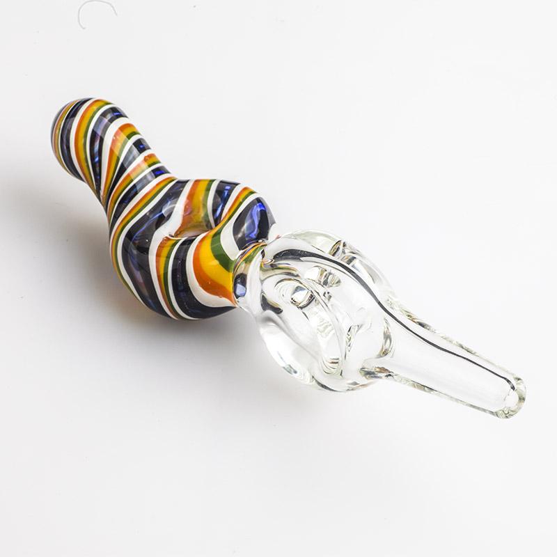Colorful Swirl Pattern Glass Nectar Collector - PuffingBird CA