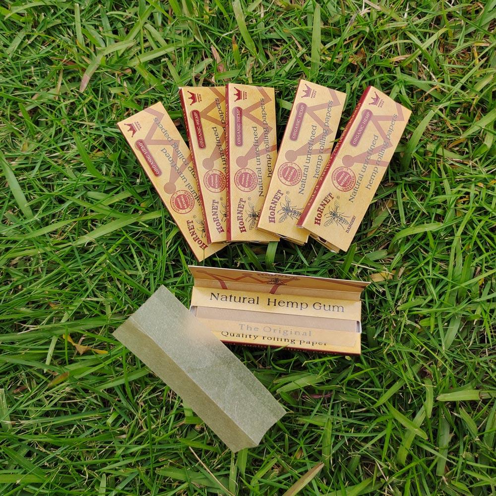 Hornet Brown Organic Hemp Rolling Paper 5 Booklets - PuffingBird CA