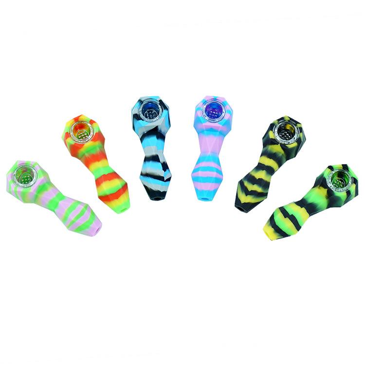 Diamond Cut Silicone Spoon Pipe - PuffingBird CA