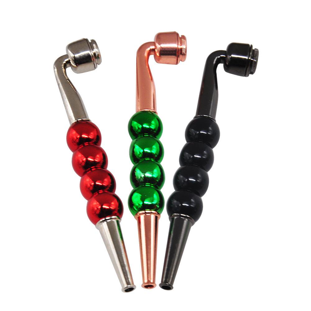 Four Beads Metal Pipe w/ Cap - PuffingBird CA