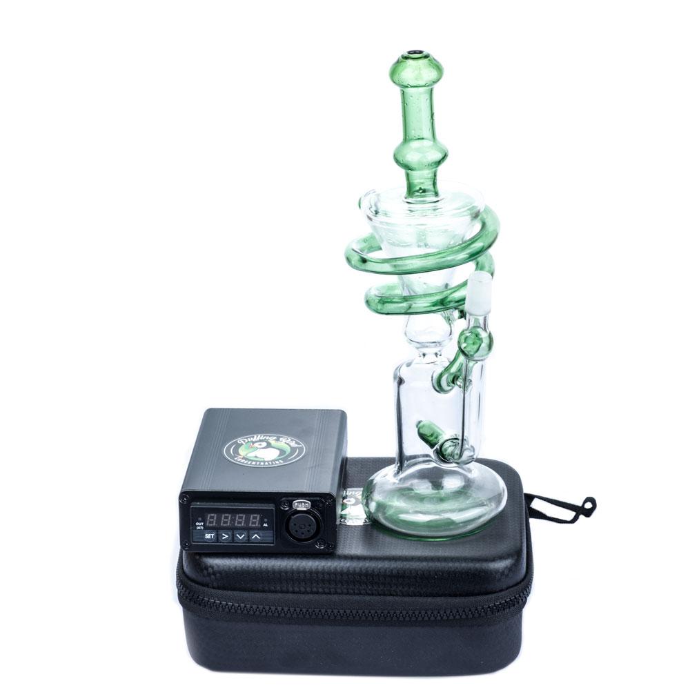 Quartz Enail W/ Spiral Recycler Dab Rig Bundle - PuffingBird CA