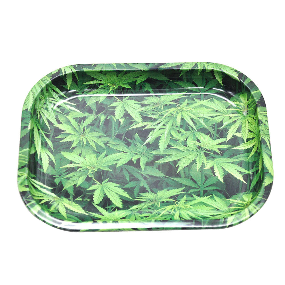 Weed Leaves Theme Rolling Tray - PuffingBird CA