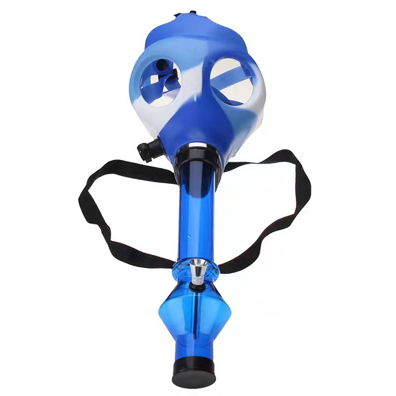 Silicone Gas Mask Bong w/ Acrylic Water Pipe - PuffingBird CA