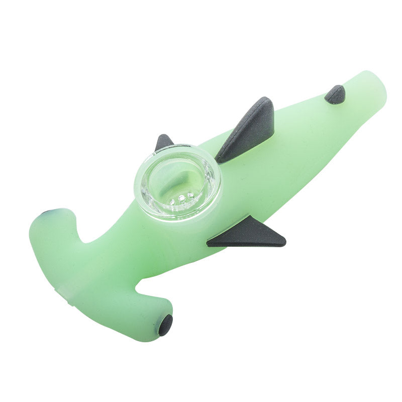 Shark Silicone Hand Pipe (Random Color) - PuffingBird CA