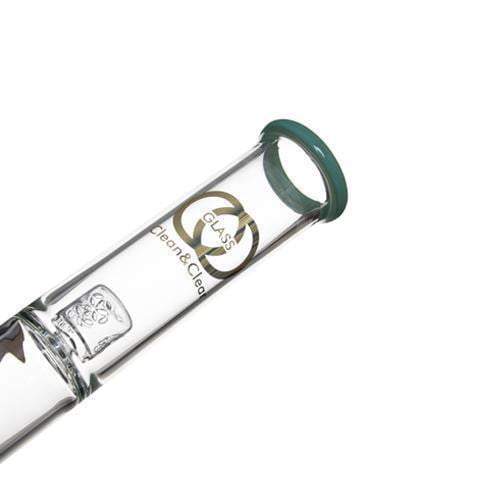 16 inch Glass Bong with Flower of Life perc and SOL splash guard 18.8mm - PuffingBird CA