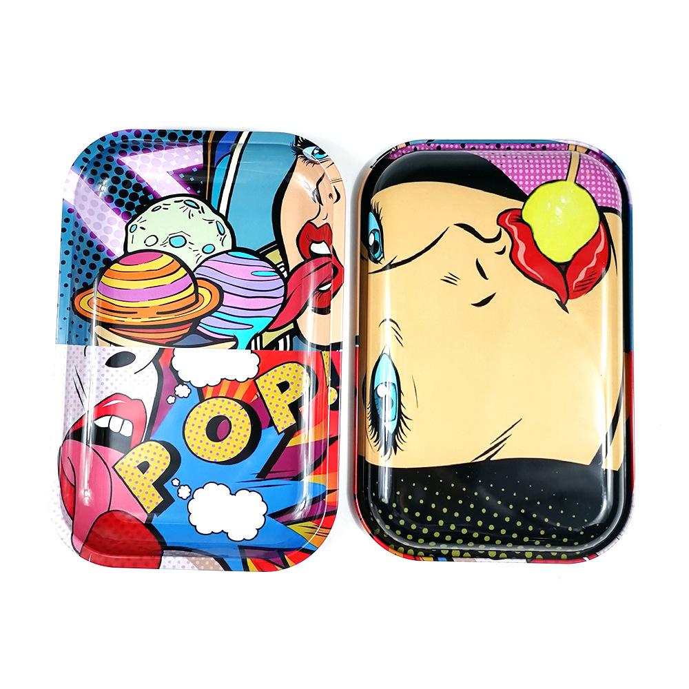 Colorful Metal Cigarette Storage Rolling Tray - PuffingBird CA