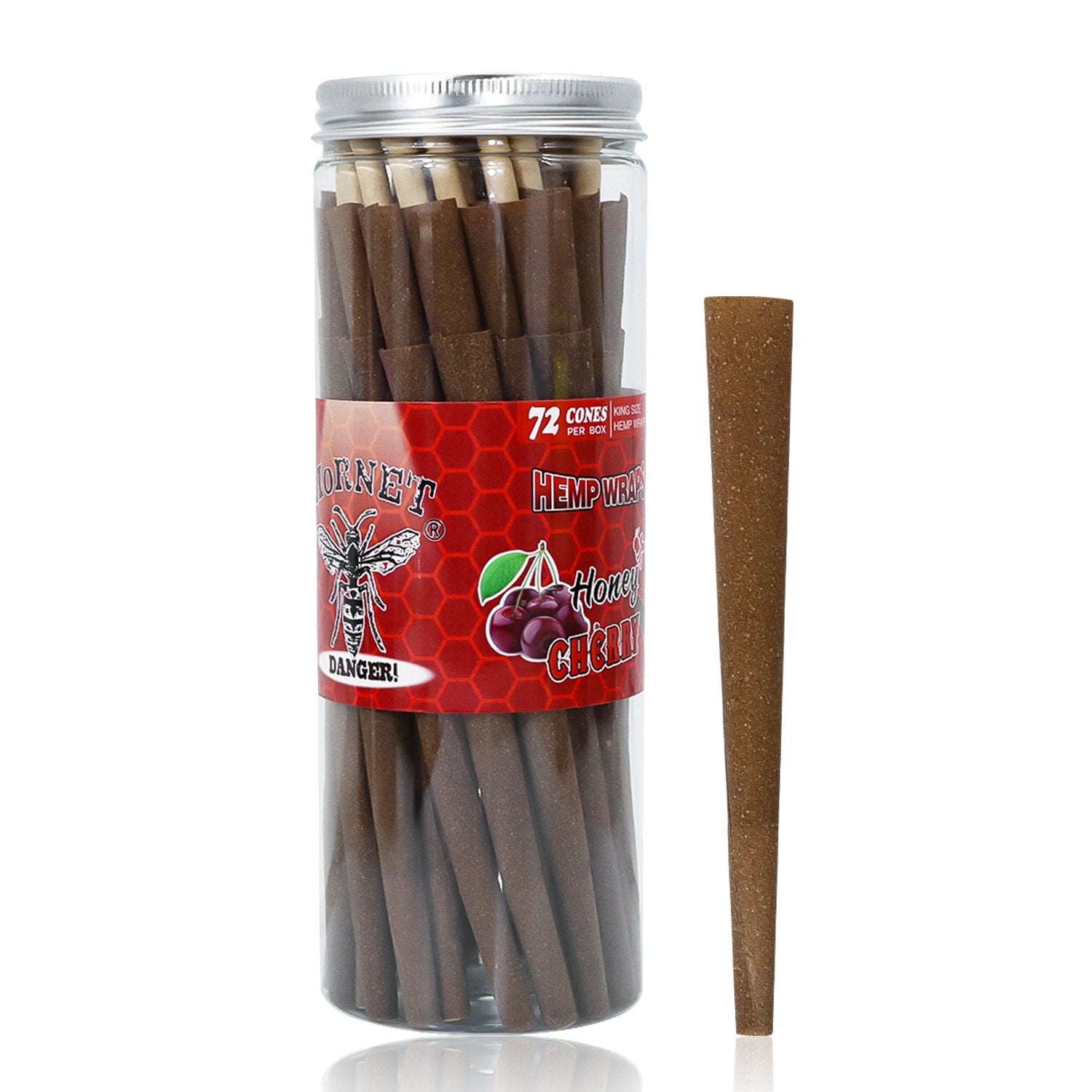 Cherry Flavored Brown Cigar Skin Pre-Rolled Cones - Pack of 72 - PuffingBird CA