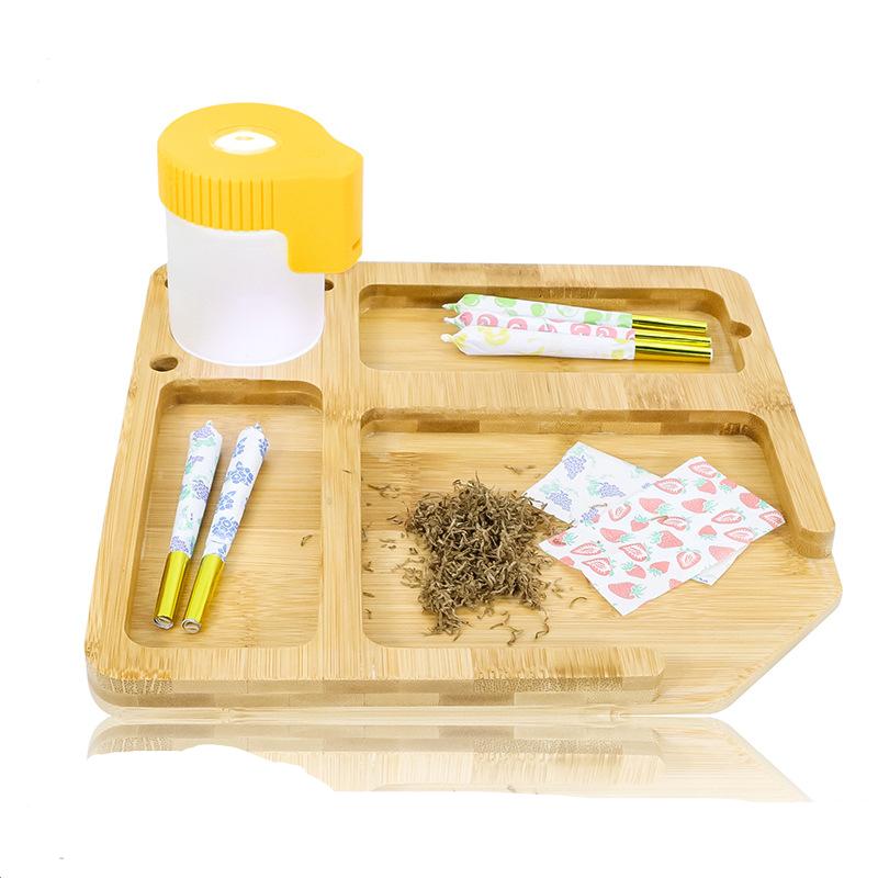 Wooden Cigarette Operation Panel Rolling Tray - PuffingBird CA
