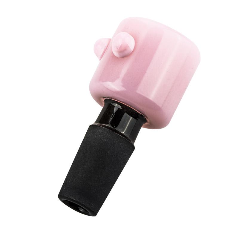 14mm Male Pink&Black Bong Bowl - PuffingBird CA