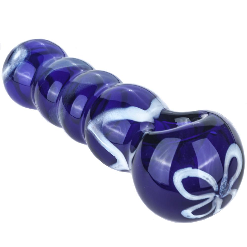 Blue Maria Rings Glass Pipe - PuffingBird CA