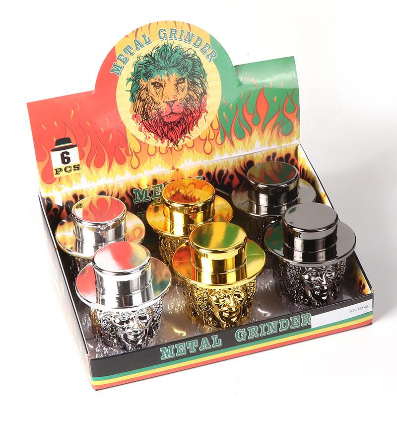 76mm 3 Layer Bob Marley Herb Grinder - PuffingBird CA