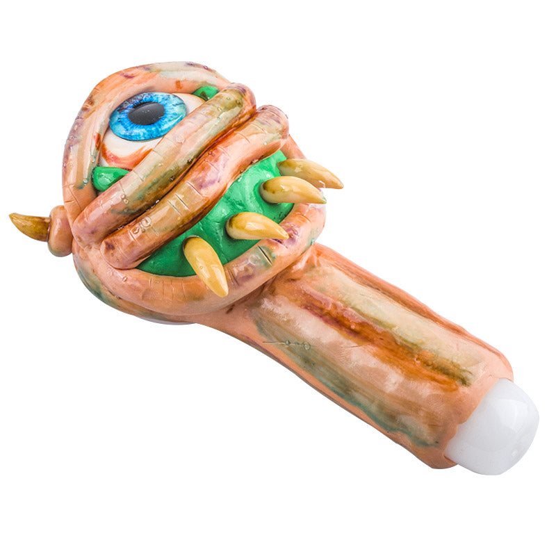 Cyclops Glass Pipe w/ Horns - PuffingBird CA