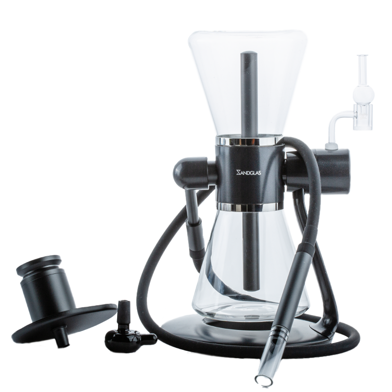 SANDGLAS Gravity Bong w/ Reactor Quartz Banger Carb Cap Set - PuffingBird CA