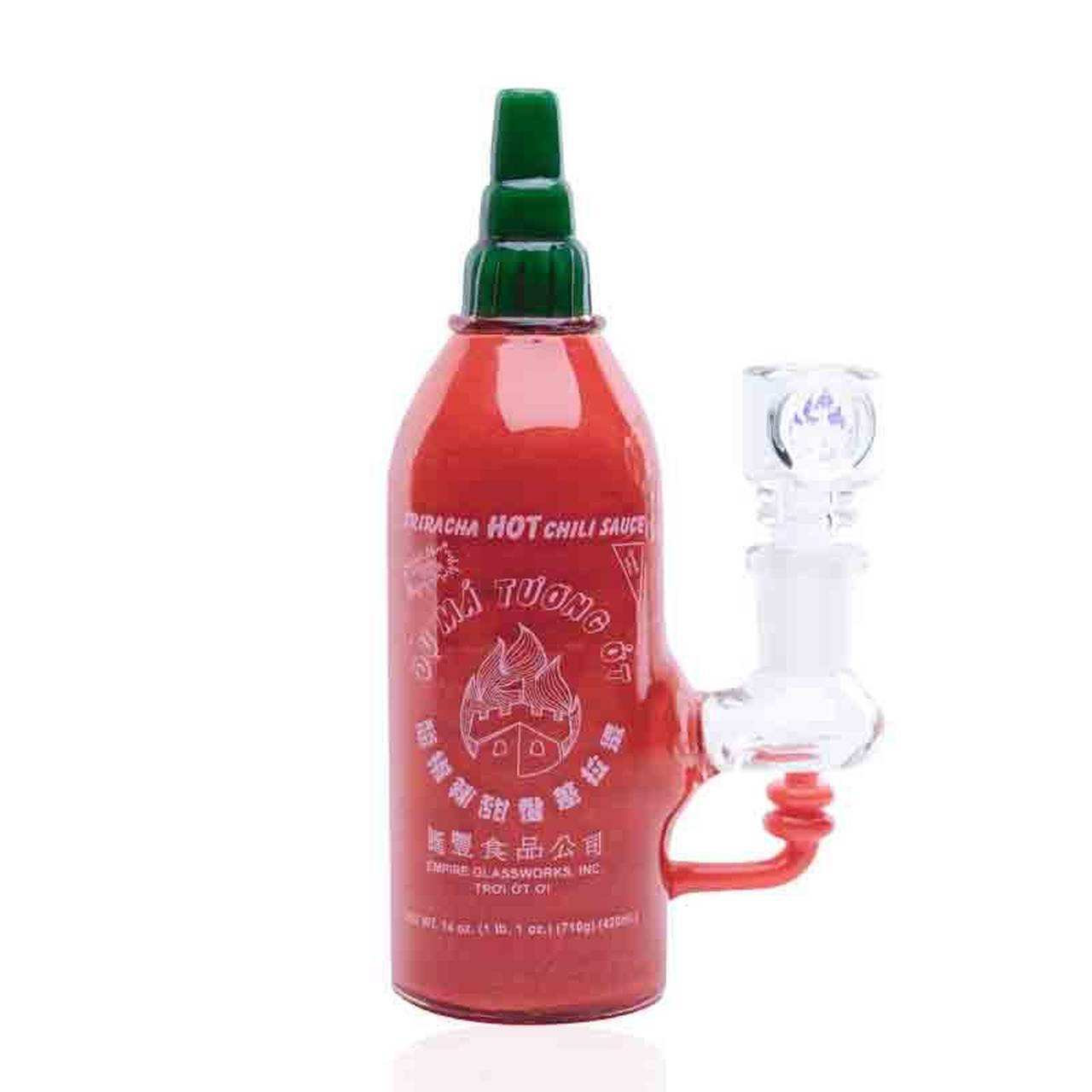 Empire Glassworks - Mini Rig - Sriracha Bottle - PuffingBird CA