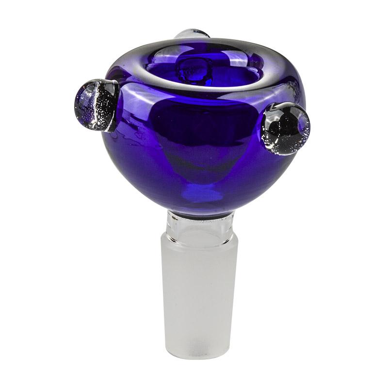 14mm Male Cobalt Round Bong Bowl - PuffingBird CA