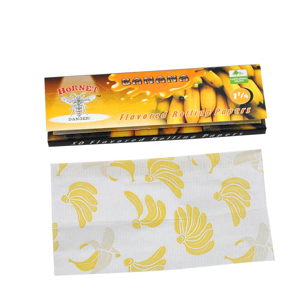 Hornet Banana Flavored Rolling Paper 5 Booklets - PuffingBird CA